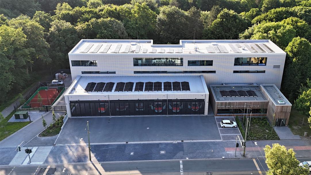 Feuerwache 4 in der Bauphase