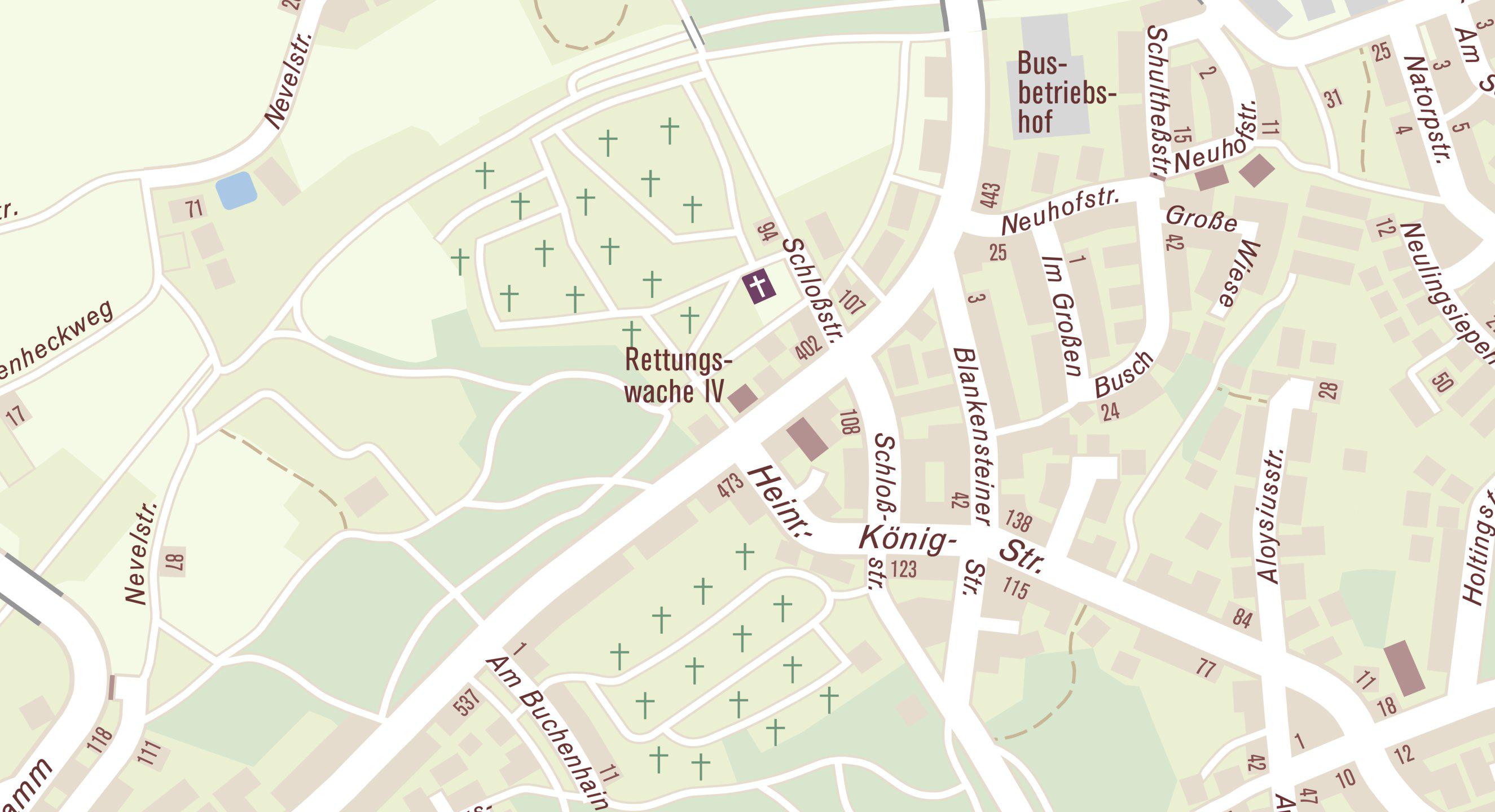 Lageplan für die Adresse Hattinger Straße 410