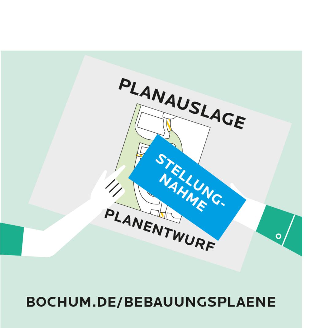 Bild einer Planauslage mit einer Stellungnahme