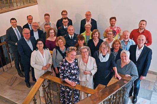 Gruppenfoto von den geehrten Ehrenamtlichen.