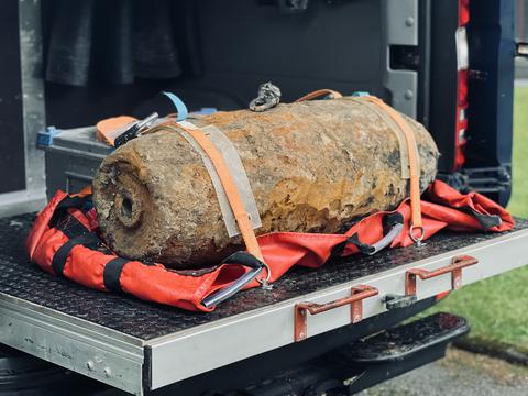 Weltkriegsbombe in Bochum-Hamme entschärft