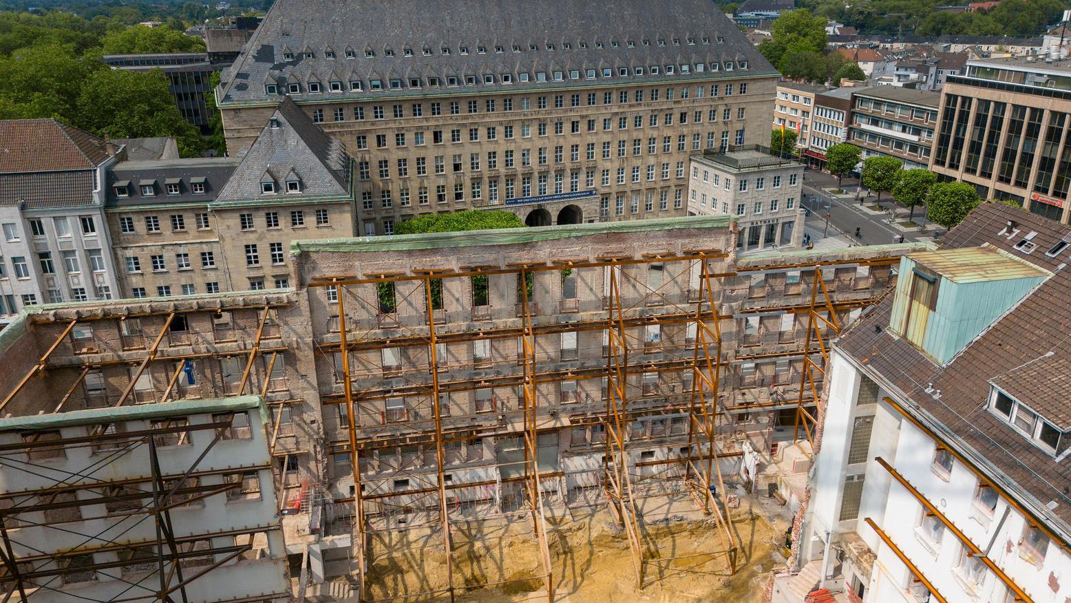 Luftaufnahme Innenhof vom Haus des Wissens