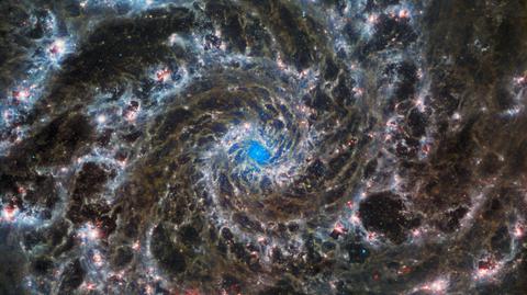 Ein Bild einer Galaxie des Weltraumteleskops Webb.