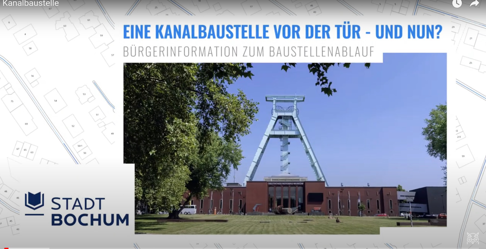 Videoausschnitt Kanalbaustelle