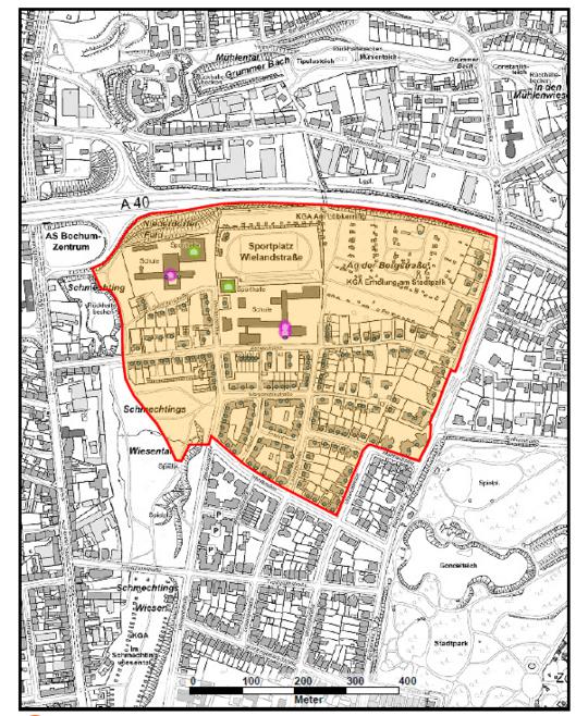 Sperrbereich Bombenfund Agnesstraße