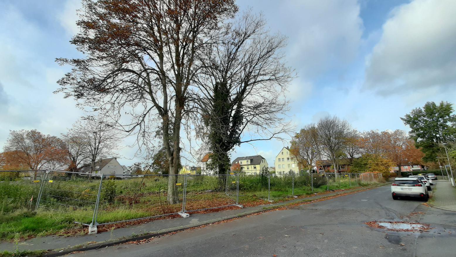 Blick auf das Grundstueck