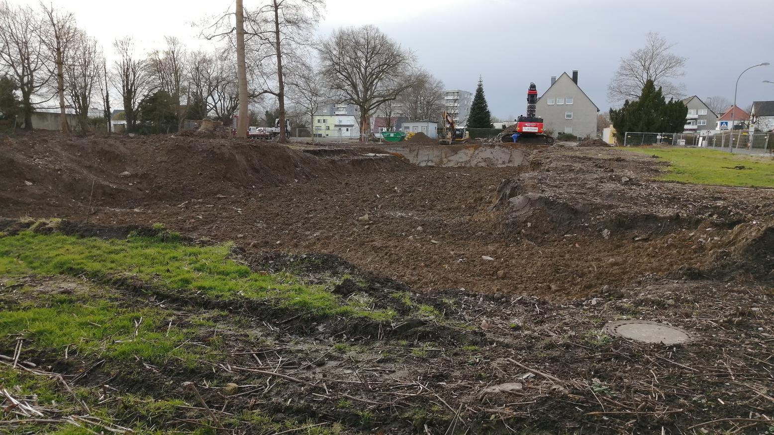 Blick auf das Grundstück