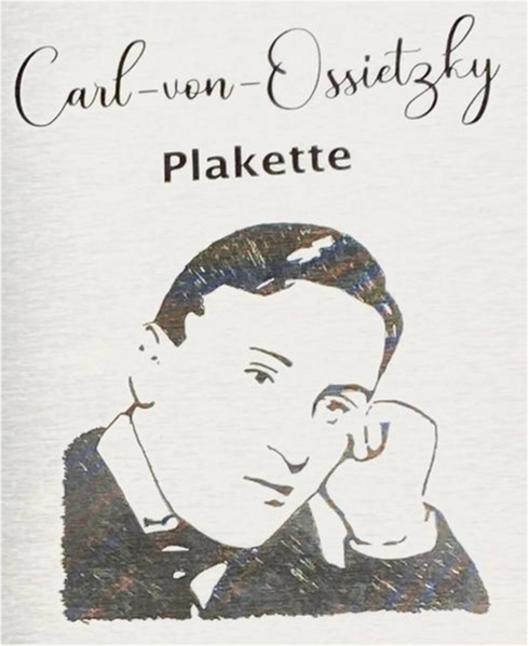 Die Carl-von-Ossietzky Plakette