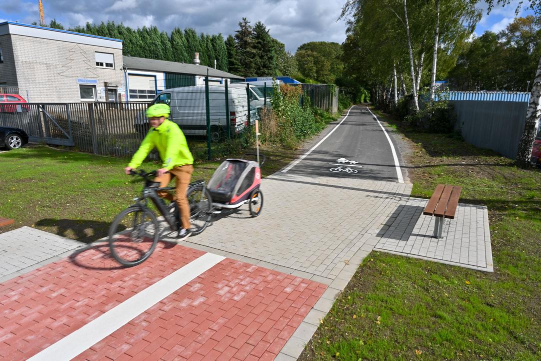 Eine Fahrradtrasse