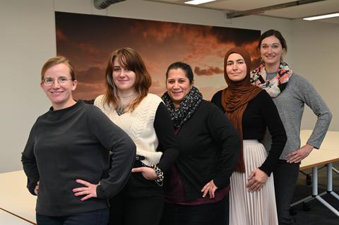 von links Sarah Jülicher, Natalie Fuß, Mürvet Alkac, Yasemin Cinar-Elcicek, Anna Schmölter