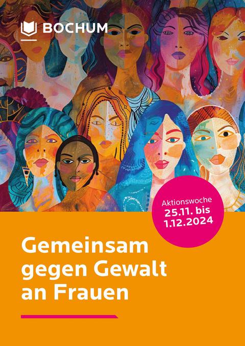 Plakat für die Aktionswoche "Gemeinsam gegen Gewalt an Frauen"