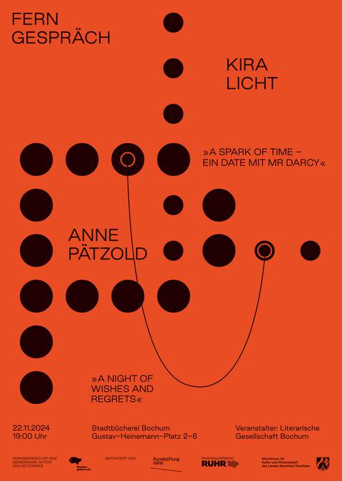 Plakat Literaturveranstaltung FERNGESPRÄCH