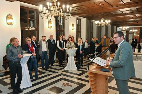 Oberbürgermeister Eiskirch begrüßt Mitglieder des Deutsch-Französischer Ausschusses