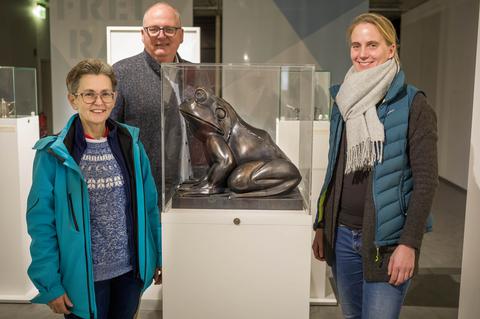 (v.l.): Sabine Koch vom Umwelt- und Grünflächenamt, Dr. Kai Rawe, der Leiter des Stadtarchivs und Imke Poeschel, ebenfalls Umwelt- und Grünflächenamt