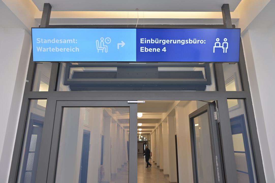 Der Eingangsbereich des Stadesamtes