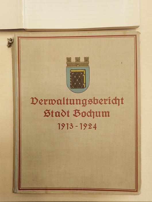 Verwaltungsbericht der Stadt Bochum von 1913 bis 1924