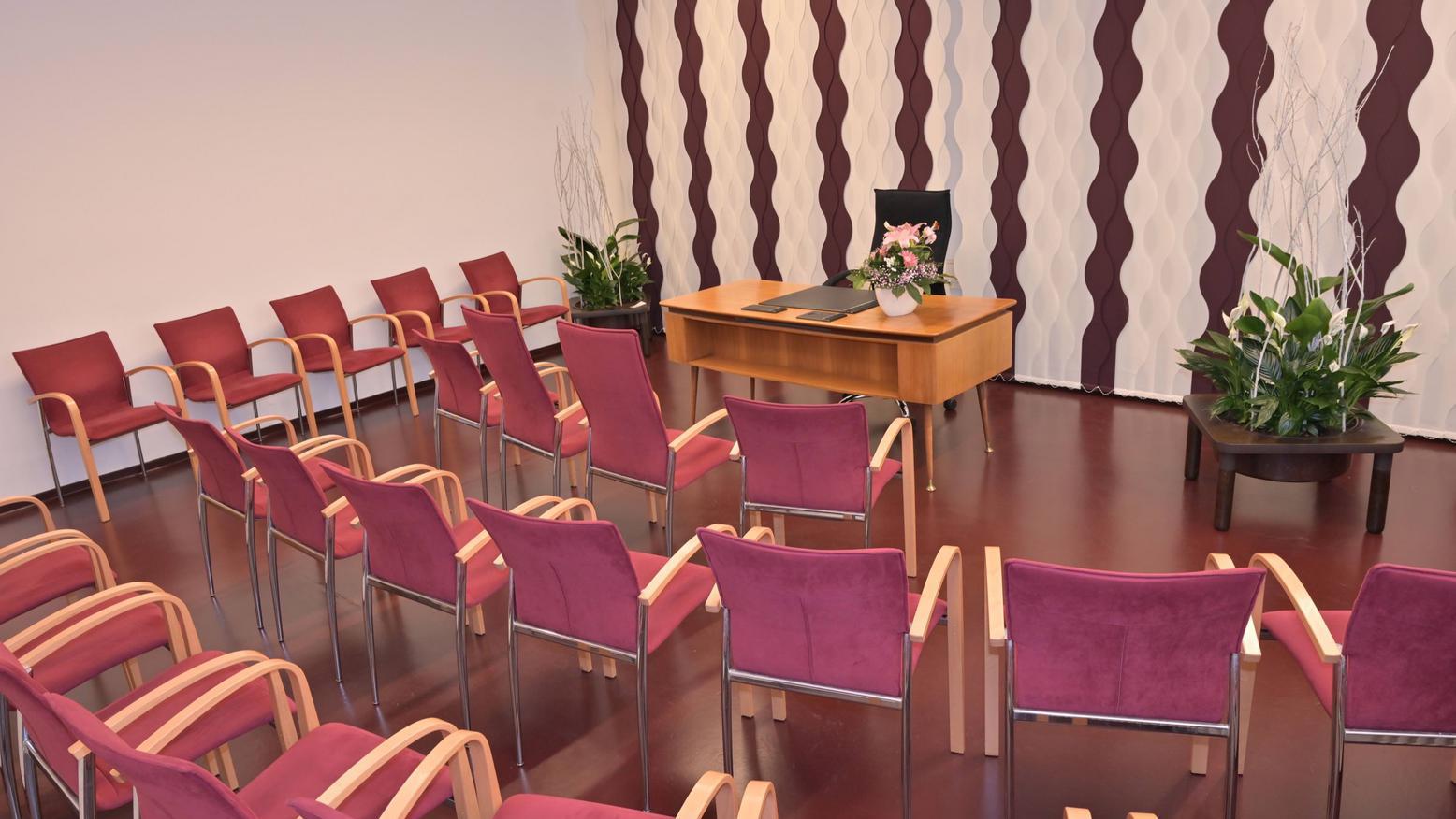 Das Trauzimmer in der Musikschule.