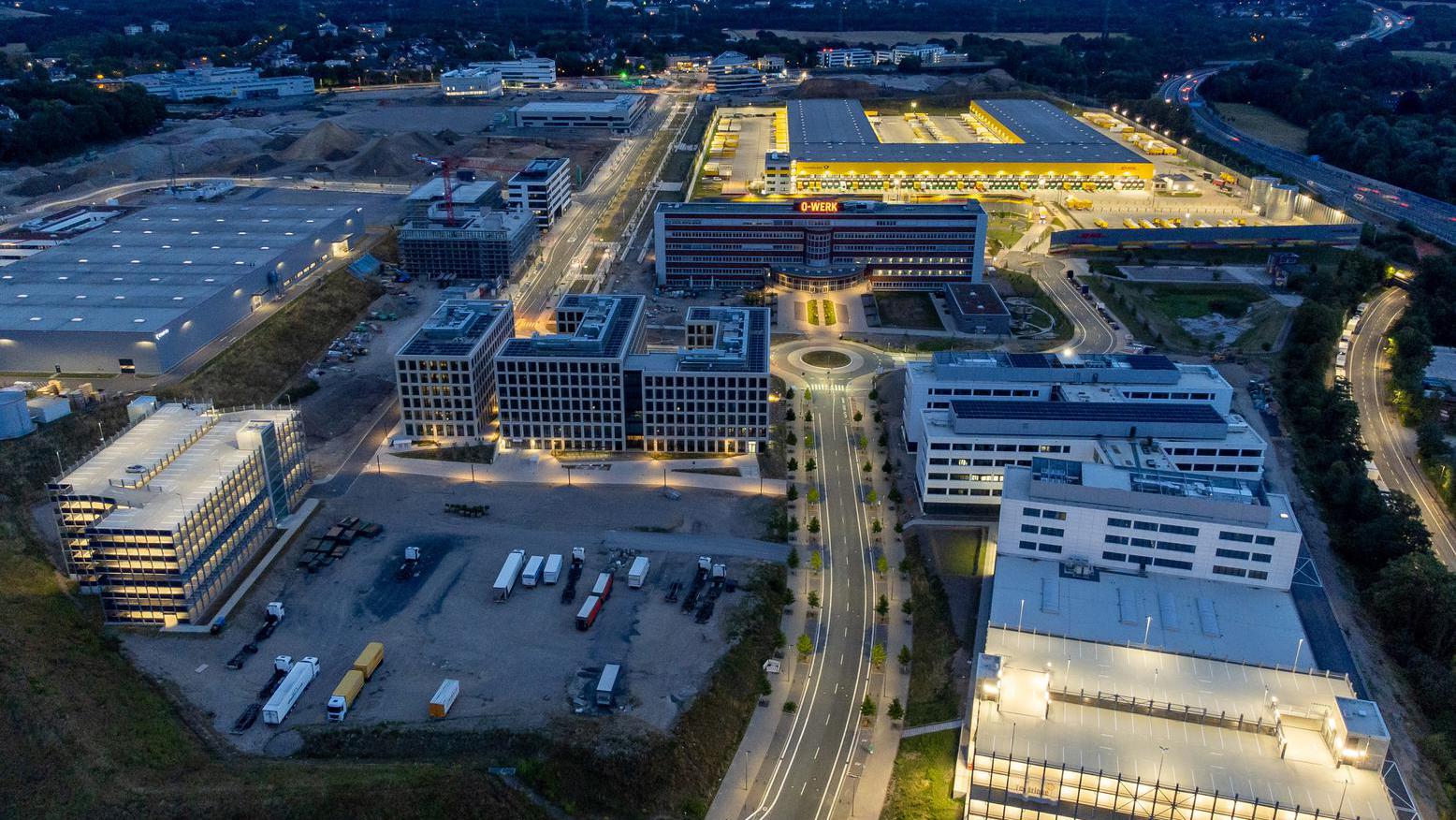 Luftbild vom O-Werk Campus