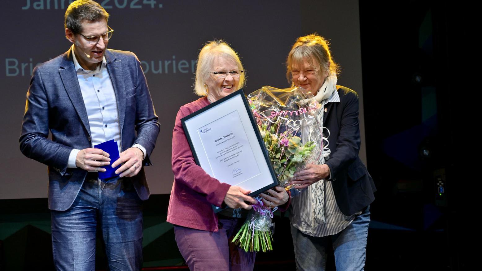 Auszeichnerin Brigitte Coutourier