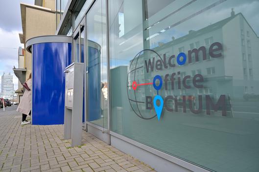 Eingang zum Welcome Office