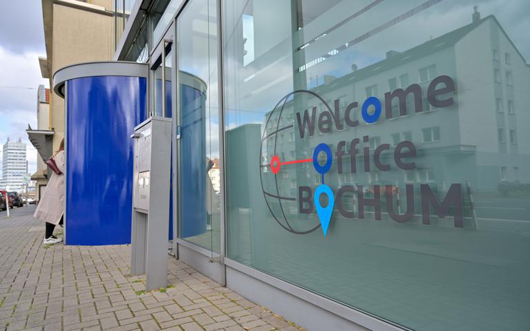 Eingang zum Welcome Office