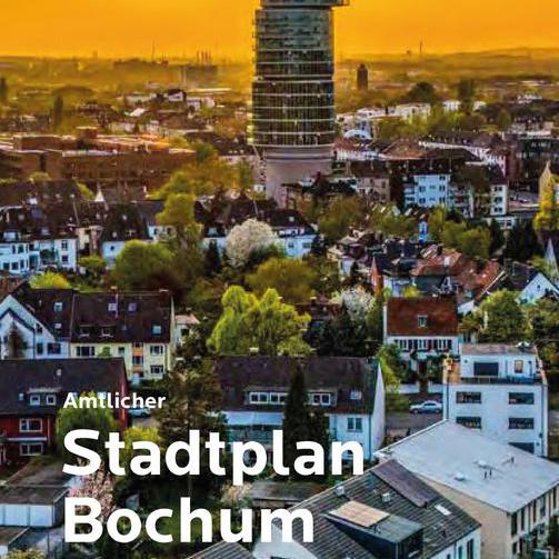 Ausschnitt aus dem Titelbild des Amtlichen Stadtplanes Bochum 1:15.000 (farbig); Auflage 2024 