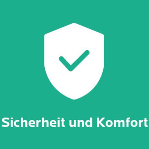 Sicherheit und Komfort Piktogramm