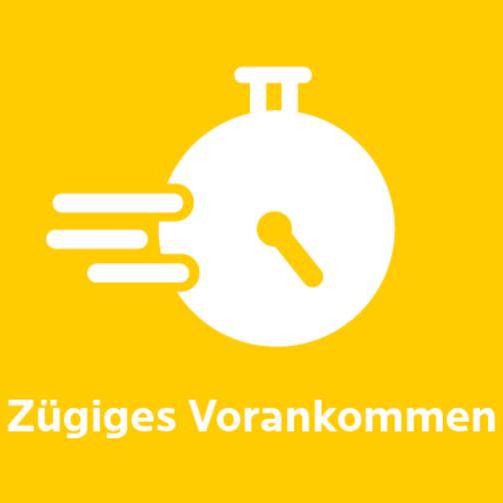 Zügiges Vorankommen Piktogramm