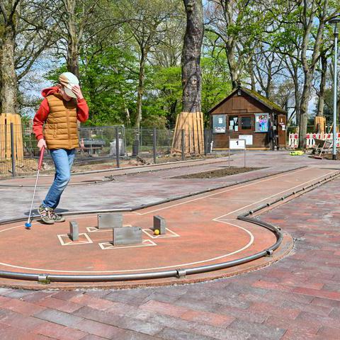 Minigolfanlage im Stadtpark