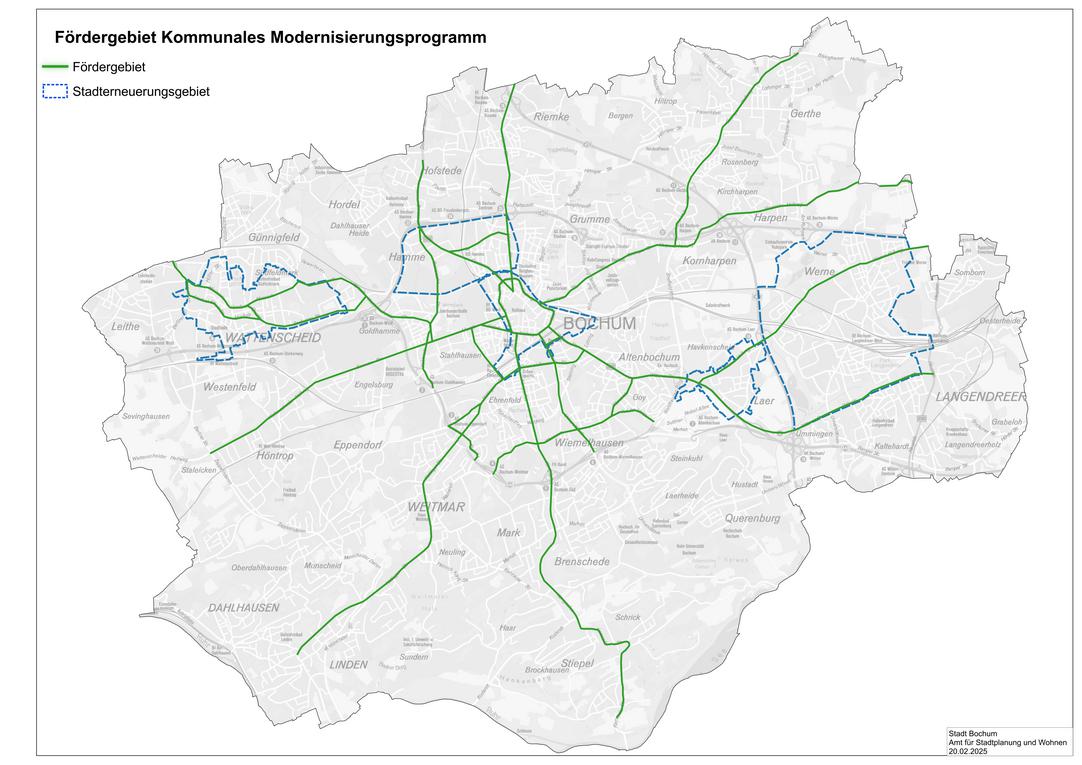 Fördergebiet Kommunales Modernisierungsprogramm