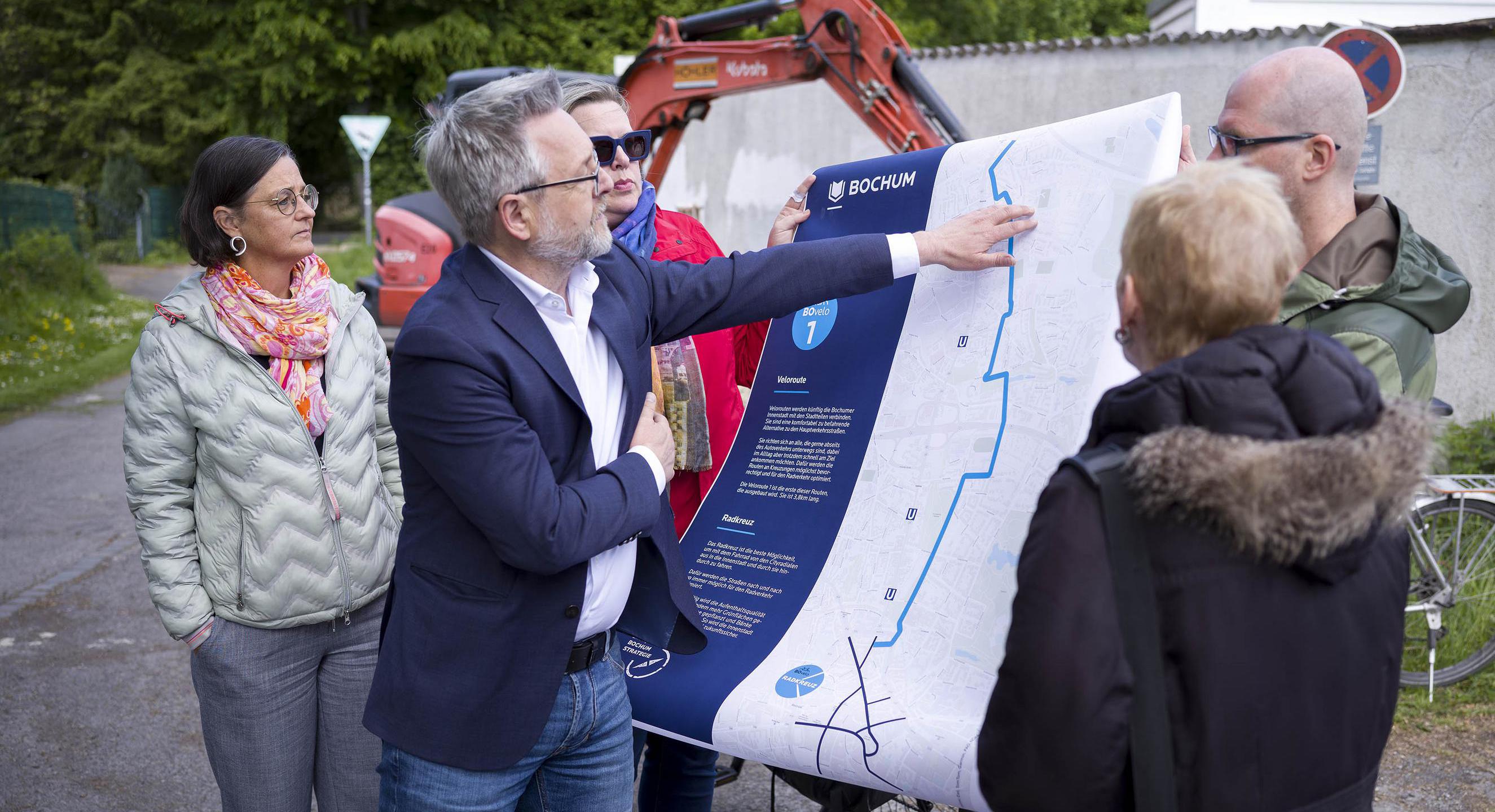 Spatenstich für Bochums erste Veloroute