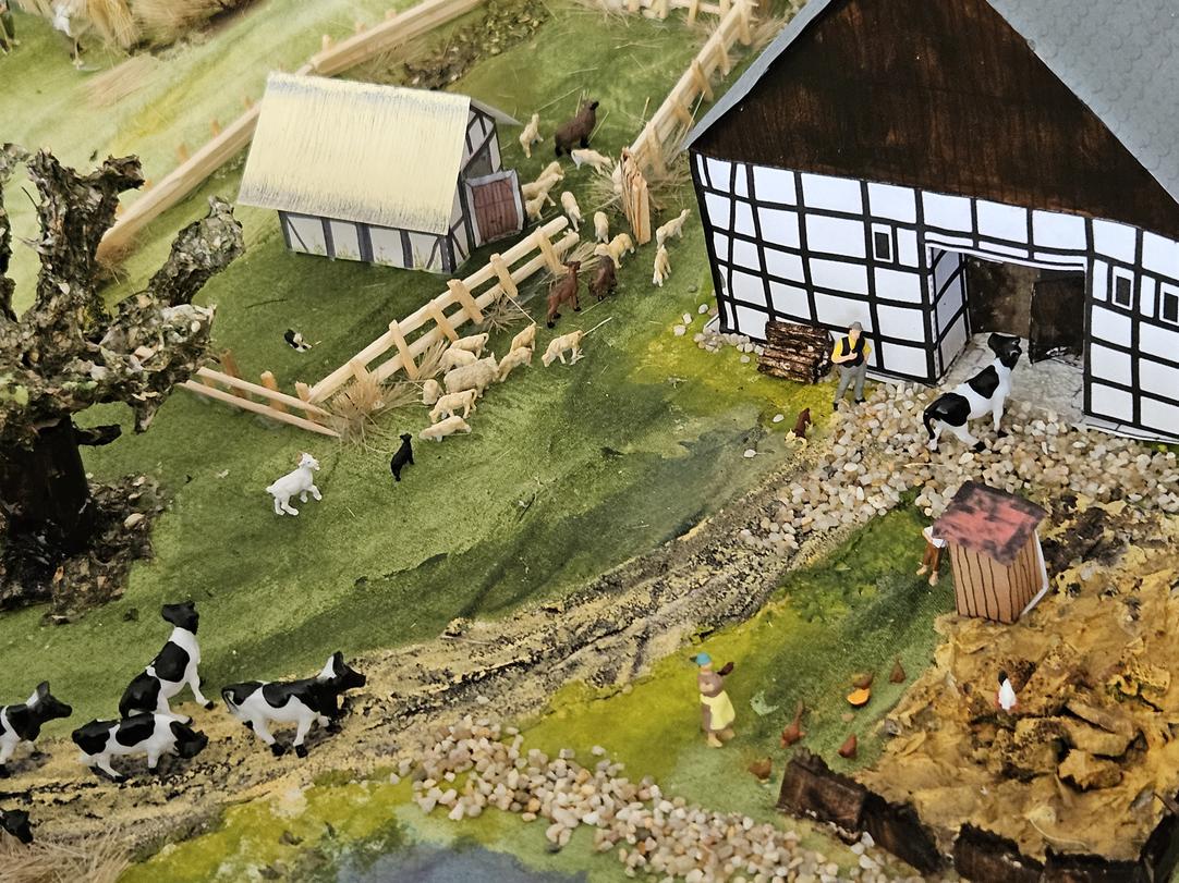 Ein Miniaturbauernhof