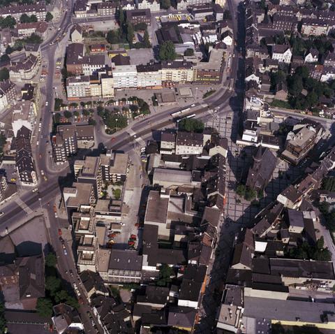 Luftbild August-Bebel-Platz, Wattenscheid Zentrum, 27 Juli 1978
