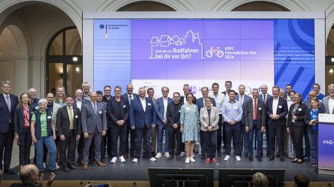 Preisübergabe ADFC Fahrradklima-Test 2024 Auszeichnungsveranstaltung am 17. Juni 2025
