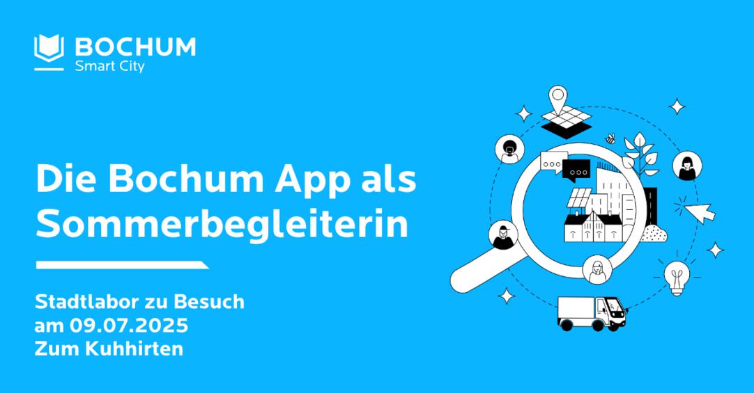 „Stadtlabor zu Besuch“: Die Bochum App als Sommerbegleiterin Flyer