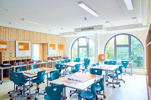 Ein Klassenraum in der sanierten Goetheschule