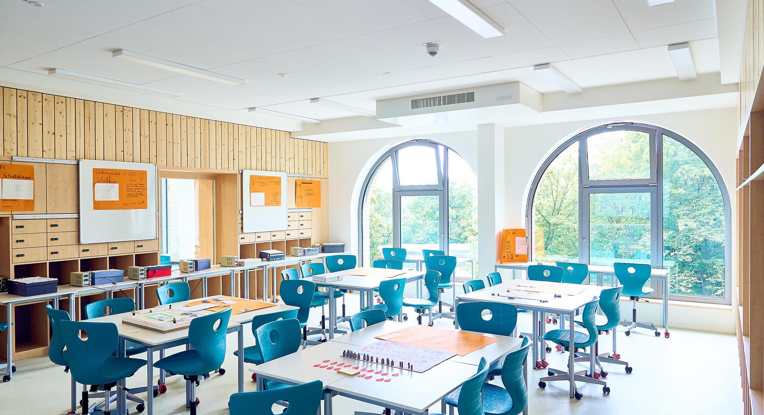 Ein Klassenraum in der sanierten Goetheschule