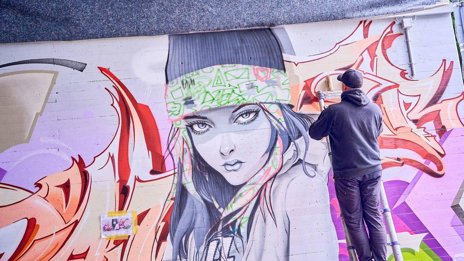 Graffiti-Jam verwandelt Tunnel in Kunst-Ort