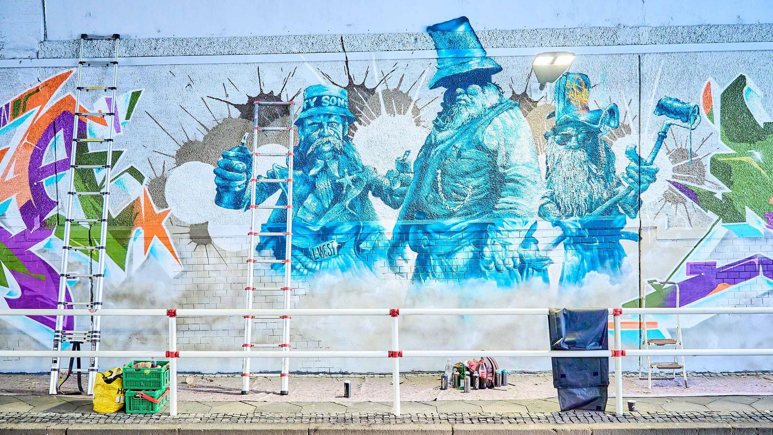 Graffiti-Jam verwandelt Tunnel in Kunst-Ort