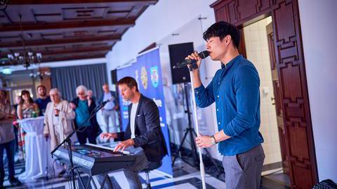 Internationaler Empfang und Austausch beim Musiksommer