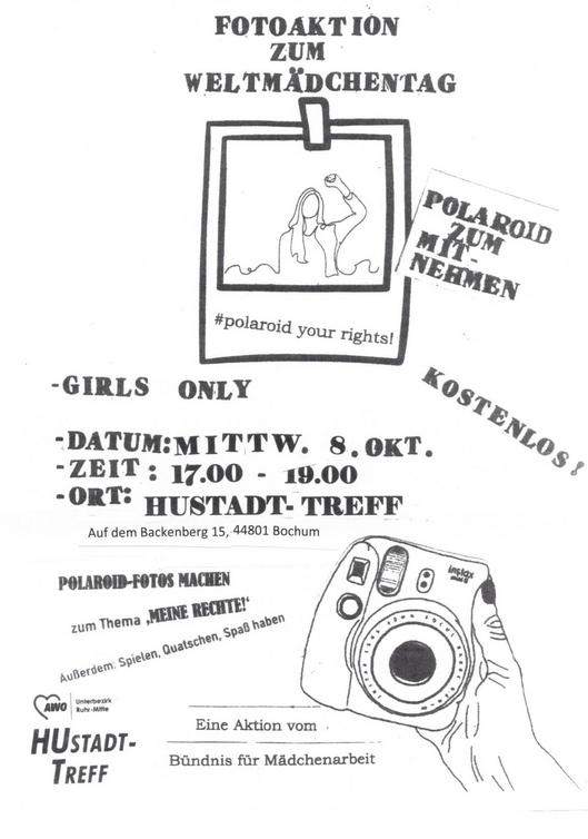 Flyer "Polaroid your rights "