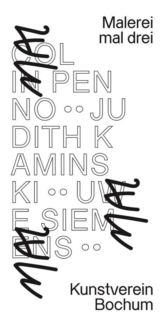 Ausstellungstitel Malerei mal drei