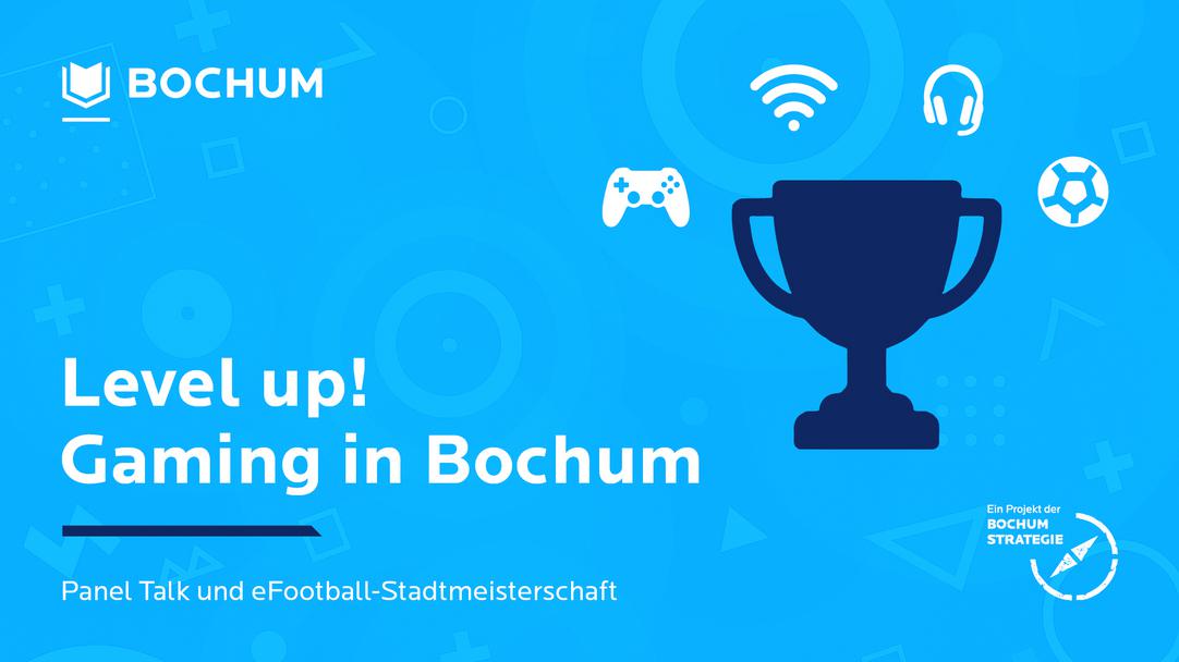 „Level up!“ Gaming in Bochum –Plakat