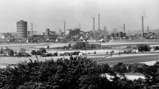 Ein Panoramabild von der Zeche Robert Müser.