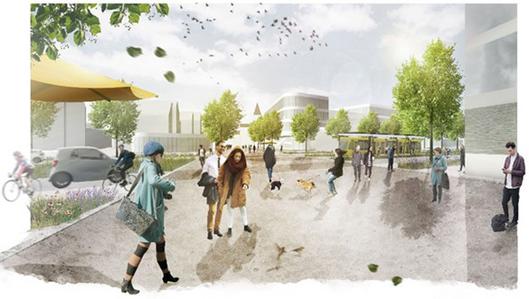 Entwurf Ebenerdige Verbindungsachse zwischen Mark 51°7 und Laer 