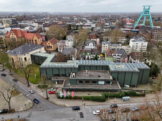 Ansicht des Kunstmuseums aus der Luft