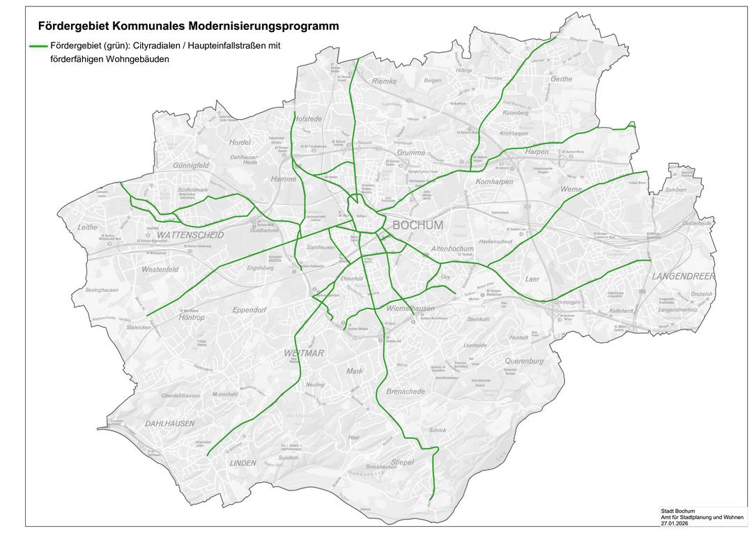 Fördergebiet Kommunales Modernisierungsprogramm