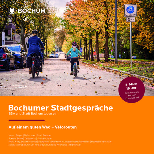 Plakat zum Stadtgespräch am 4. März 2026