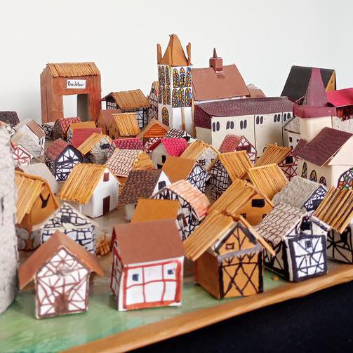 Modell des kleinen Städtchens Bochum 