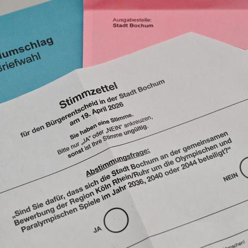Der offizielle Stimmzettel für den Bürgerentscheid am 19. April 2026.
